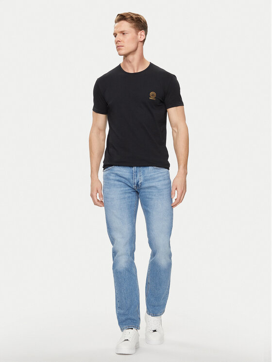 Versace Versace T-Shirt Medusa AUU01005 Černá Slim Fit