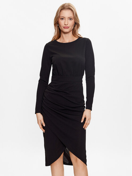  BOPOCO Women's Dress One Shoulder Cut Out Ruched Bodycon Dress  (Color : Black, Size : Small) : Clothing, Shoes & Jewelry