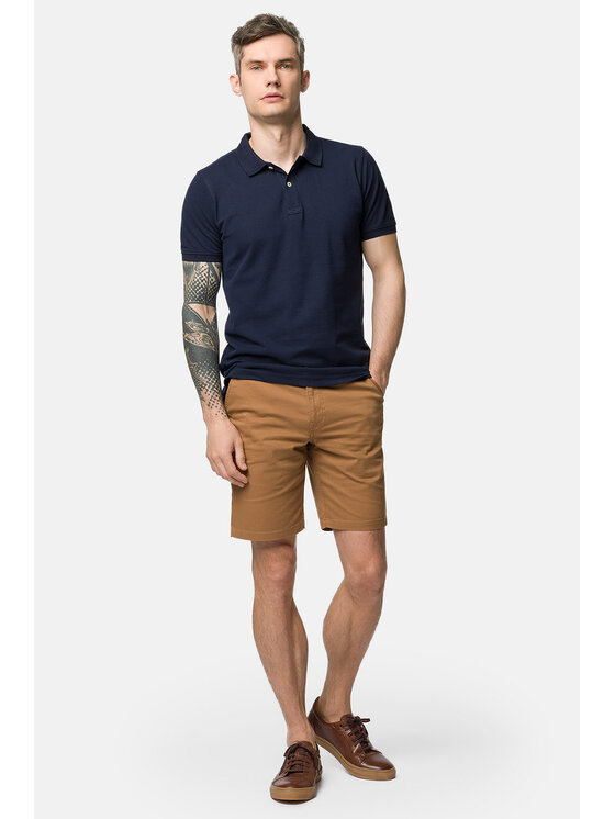 Lancerto Lancerto Szorty materiałowe Ibiza SZO082123000006 Brązowy Regular Fit
