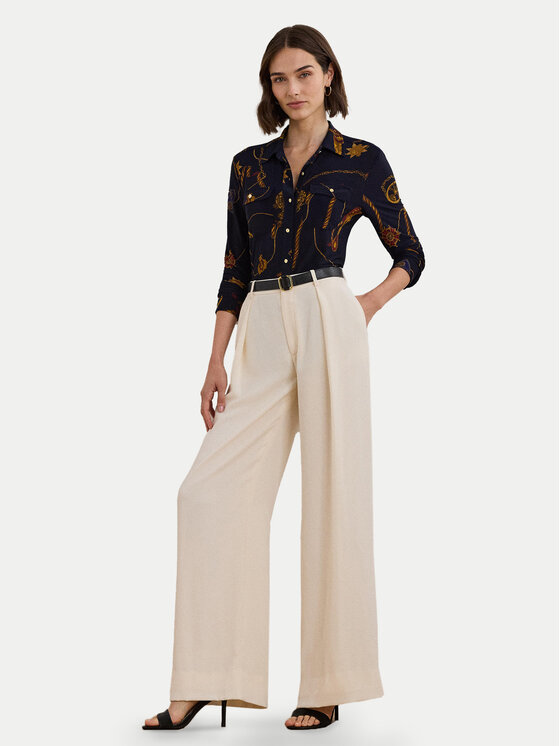 LAUREN RALPH LAUREN LAUREN RALPH LAUREN Srajca 200957607001 Mornarsko modra Slim Fit
