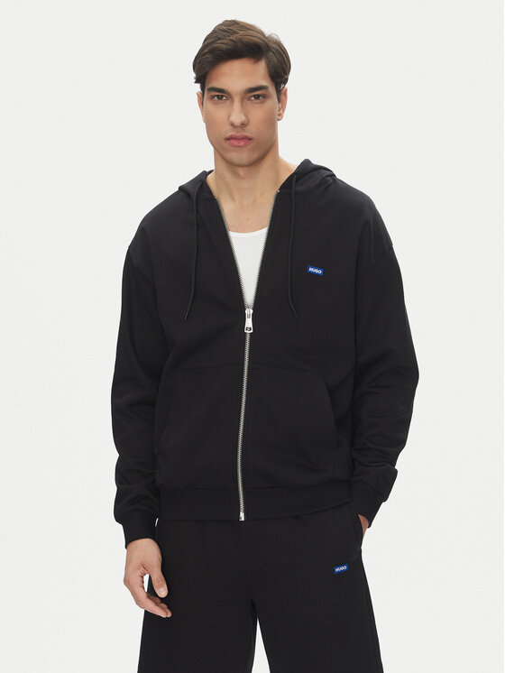 HUGO Bluză Nadarasi 50539895 Negru Regular Fit