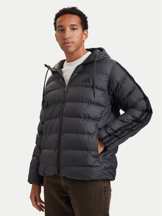 adidas adidas Zimní bunda Essentials Climawarm 3-Stripes KE0253 Tmavě šedá Regular Fit