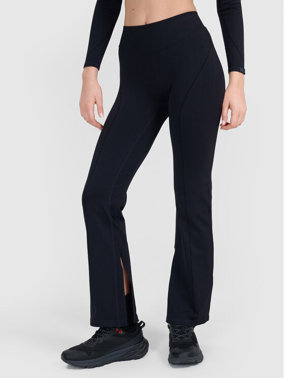 4F 4F Spodnie materiałowe TRAINING SEAMLESS Czarny Slim Fit