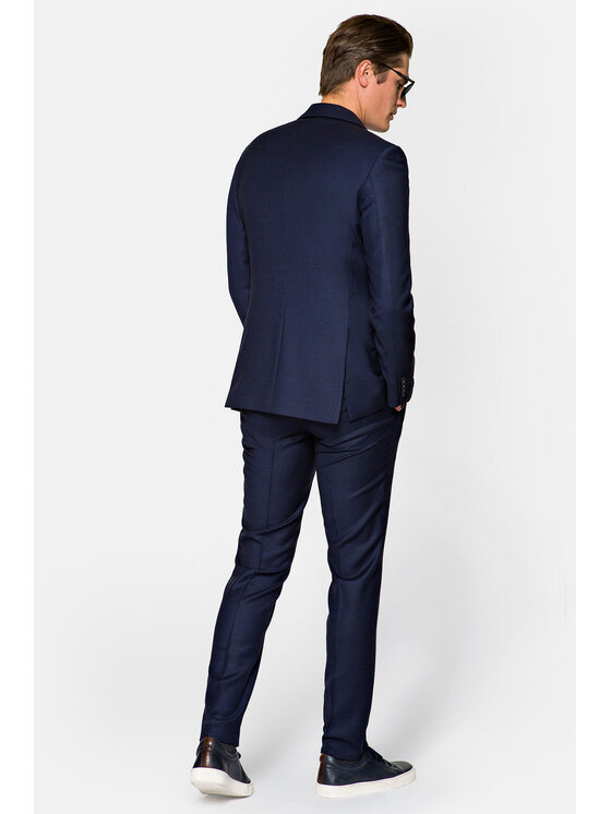 Lancerto Lancerto Garnitur GA073122000006 Granatowy Regular Fit