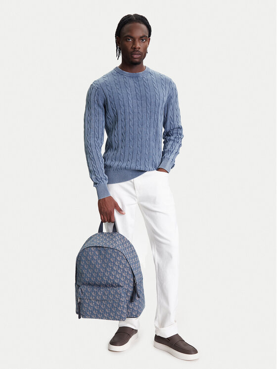 Calvin Klein Jeans Calvin Klein Jeans Σακίδιο Unstructured Monogram Backpack 4 LV04G3116G Μπλε