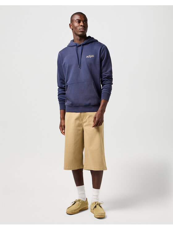 Wrangler Wrangler Felpa 112362777 AMERICANA HOODIE Blu scuro Regular Fit