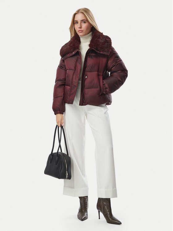MICHAEL Michael Kors MICHAEL Michael Kors Winterjacke 77G7543M42 Dunkelrot Regular Fit