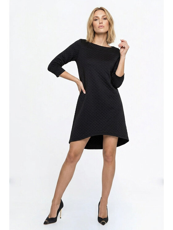 FIGL FIGL Φόρεμα καθημερινό M1363 Μαύρο Loose Fit
