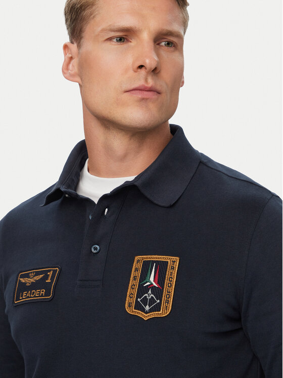 Aeronautica Militare Aeronautica Militare Polo marškinėliai 262PO1941UJ00703 Tamsiai mėlyna Regular Fit