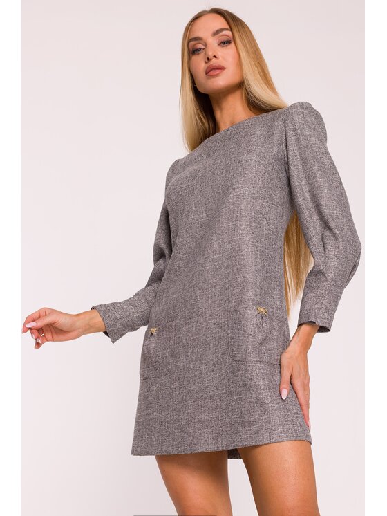 Made of Emotion Made of Emotion Sukienka wieczorowa M870 Czarny Modern Slim Fit