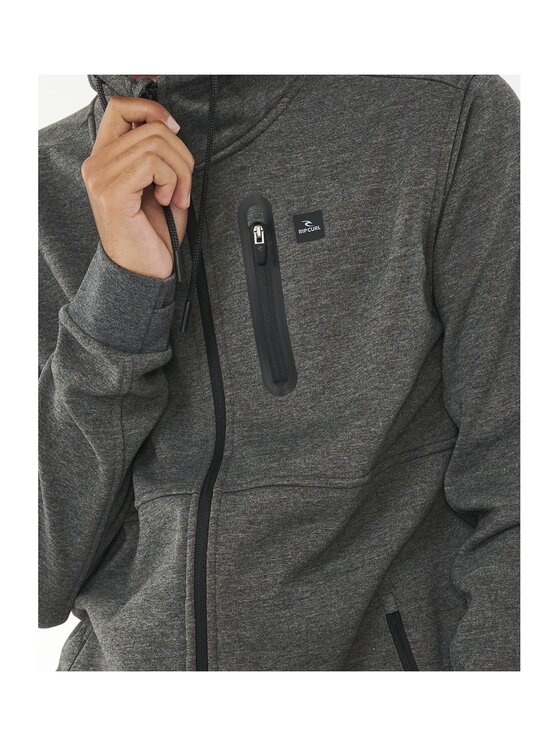 Rip Curl Rip Curl Bluza Anti Series Departed Zip Thr Szary Standard Fit