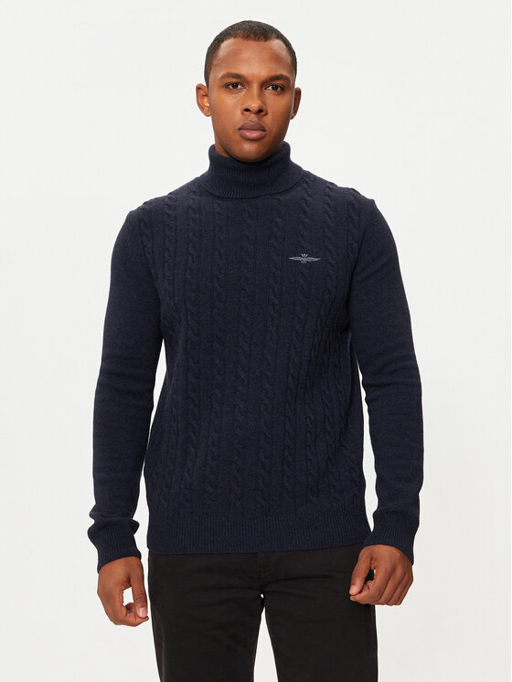 Aeronautica Militare Aeronautica Militare Golf 242MA1485L417 Tumesinine Regular Fit