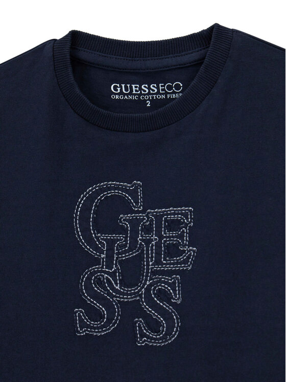 Guess Guess T-Shirt N6RI17 grK8HM4 Granatowy Regular Fit