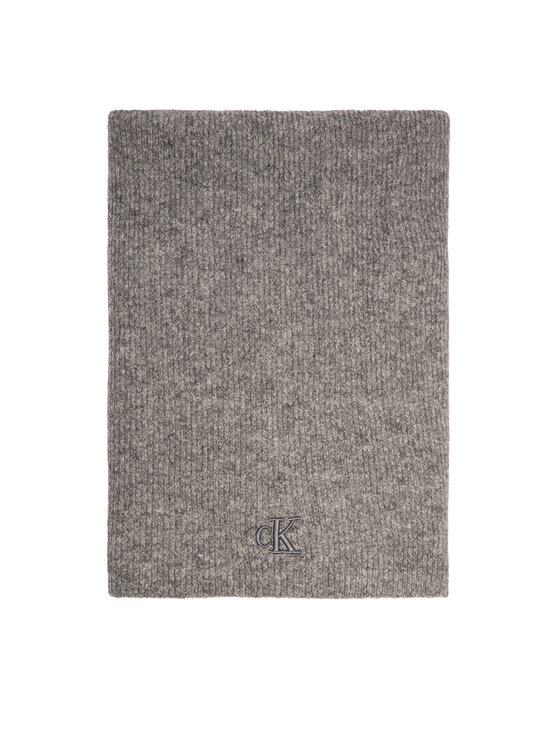 Calvin Klein Calvin Klein Зимен шал Thick Embroidery K60K612664 Сив