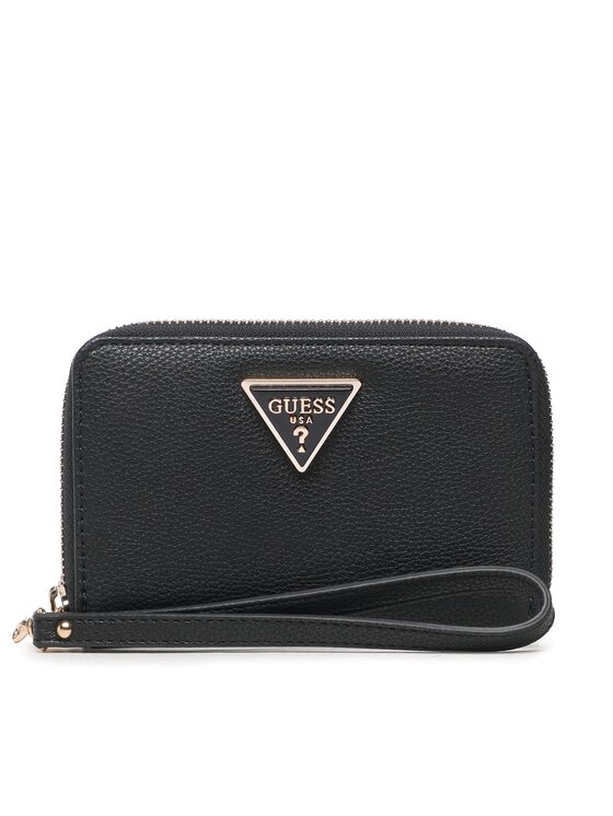Guess Jeans Swbg87 78400 Portefeuille Femme Cuir PU Noir - Élégant Et Pratique