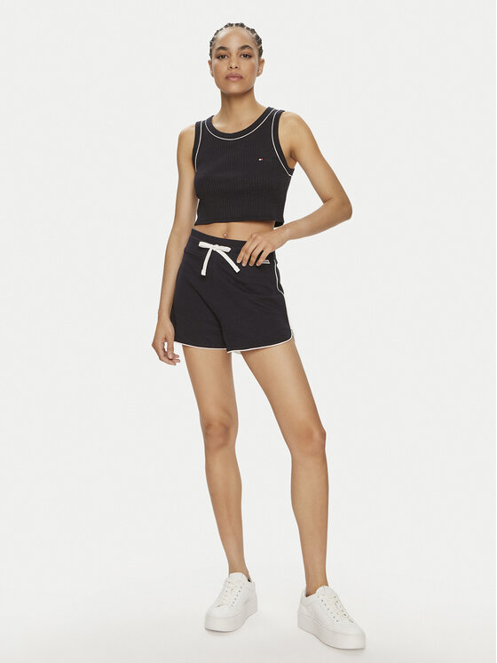 Tommy Hilfiger Tommy Hilfiger Felső UW0UW05232 Sötétkék Slim Fit
