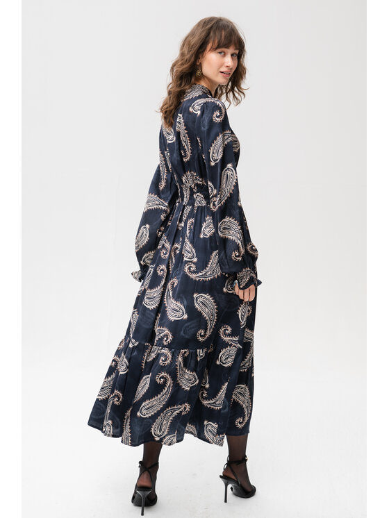 blue shadow blue shadow Sukienka codzienna Matylda-2 Szary Regular Fit