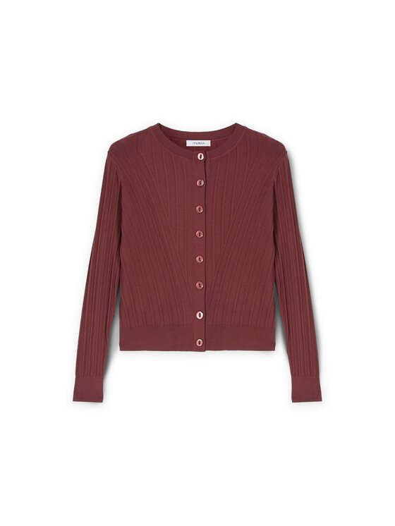 Motivi Motivi Cardigan M719W003296N036 Bordeaux Slim Fit
