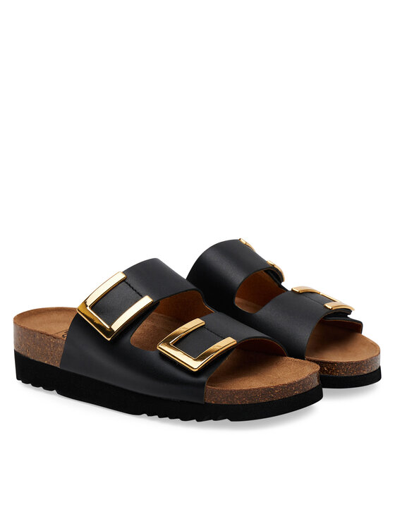 Scholl Scholl Plätud Mules Black Monterey 2 Straps Ad F305841004 1004 Must