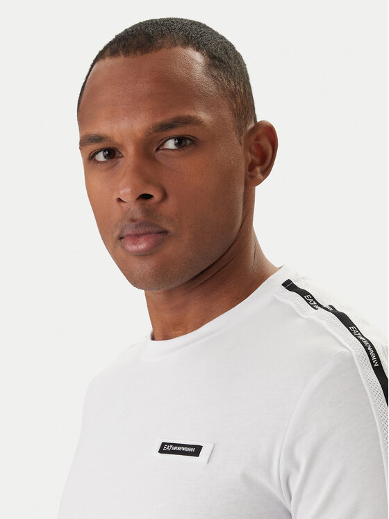 EA7 Emporio Armani EA7 Emporio Armani T-krekls 7M001476 AF10375 Balts Regular Fit