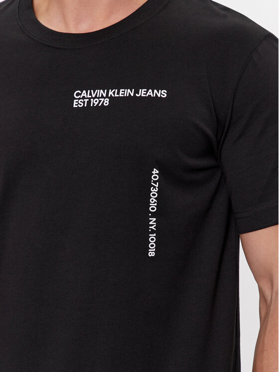 Calvin Klein Jeans Calvin Klein Jeans T-shirt Text J30J325065 Nero Regular Fit