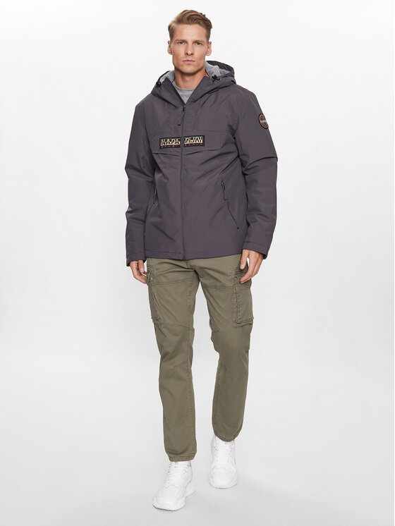 Napapijri Napapijri Преходно яке Rainforest NP0A4HES Сив Regular Fit