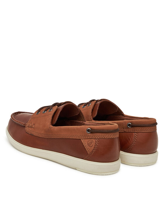 Clarks Clarks Mokasyny Bratton Boat 26181273 Brązowy