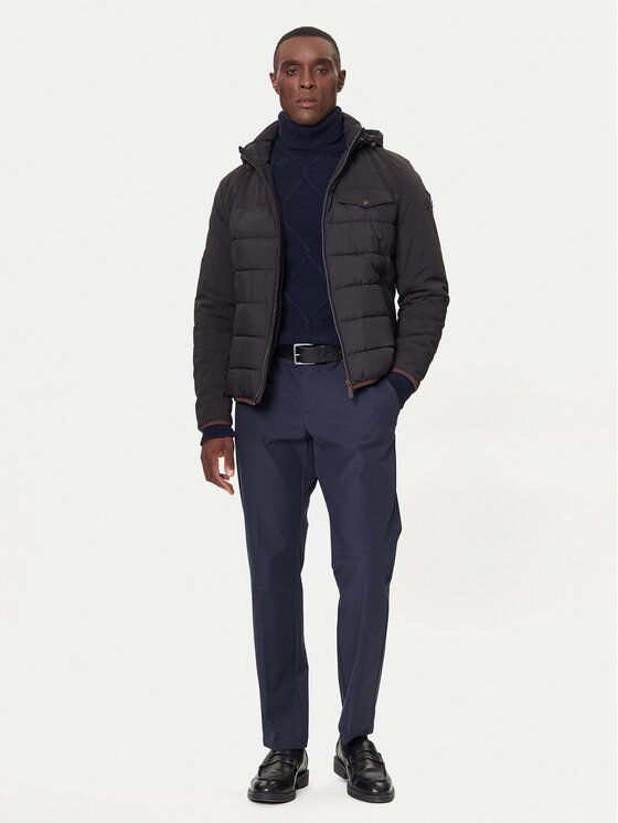 Bugatti Bugatti Демісезонна куртка 87 311 381 031 Чорний Regular Fit