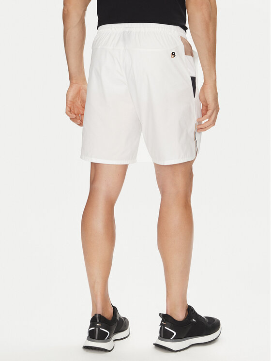 BOSS BOSS Szorty sportowe S_T-Match 50541370 Biały Regular Fit