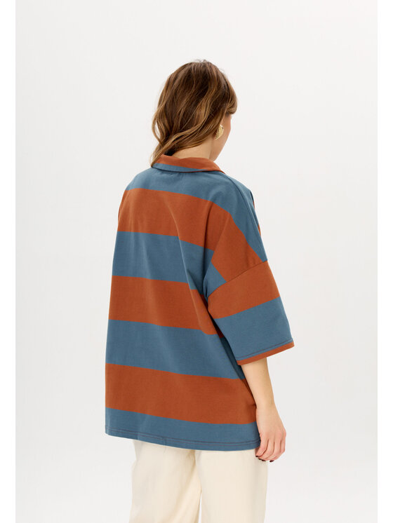 Mirons Mirons Polo Soft Brązowy Oversize