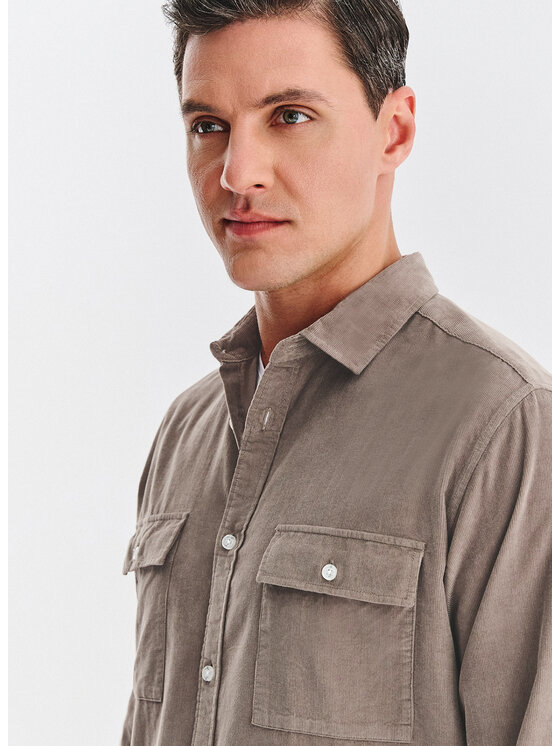 Pako Lorente Pako Lorente Koszula P25WF-1X-001 Brązowy Classic Fit