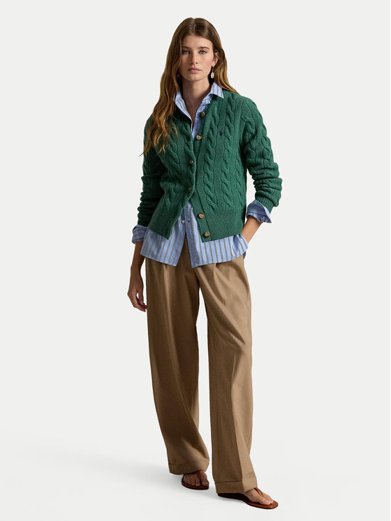 Polo Ralph Lauren Polo Ralph Lauren Kardigán 211972104502 Zöld Regular Fit