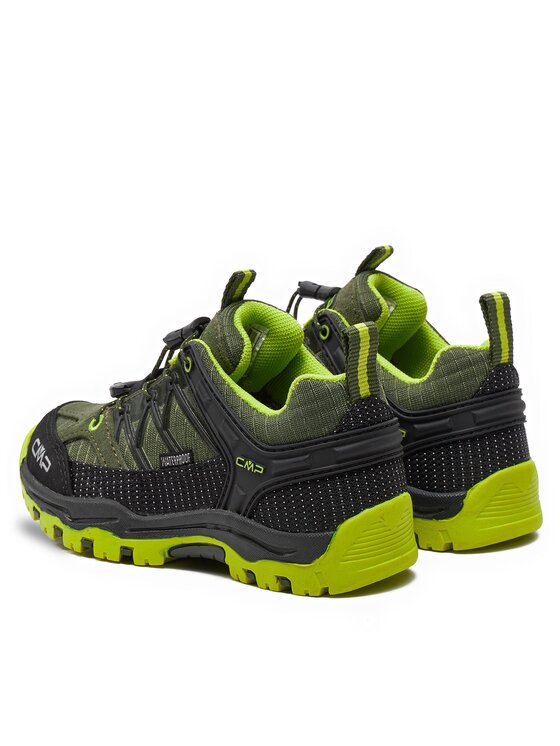 CMP Kids Rigel Low Trekking Shoes WP, uniseks, kaki acid, 31 EU