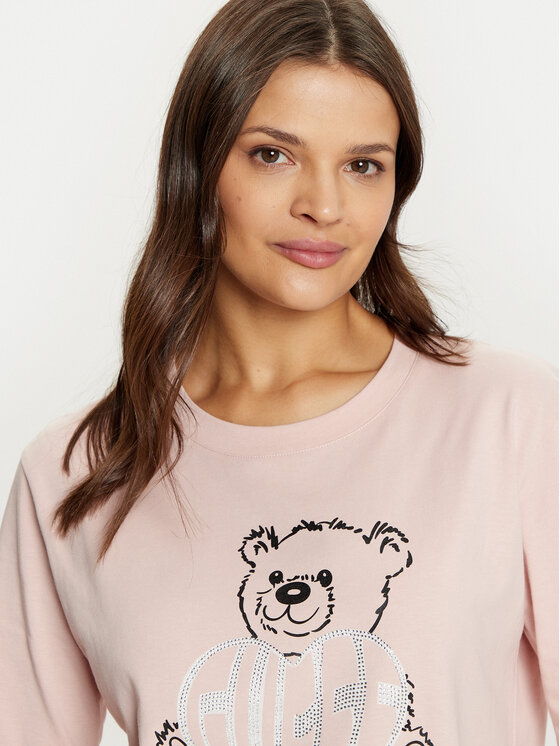 Guess Guess T-Shirt V5RI09 I3Z14 Růžová Regular Fit