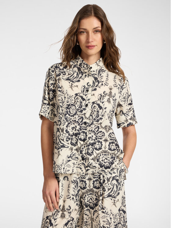 Elena Mirò Elena Mirò Camicia 5011P100320N001 Nero Boxy Fit
