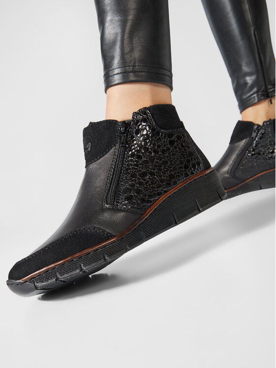 Rieker Rieker Botine 53782-00 Negru