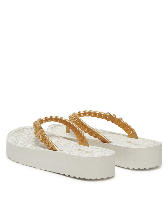 MICHAEL Michael Kors MICHAEL Michael Kors Šlepetės per pirštą Zaza 40S5ZAFA1B Kreminė