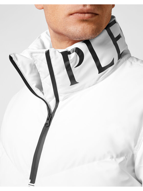 Plein Sport Plein Sport Vatovaná bunda 155 Bílá Regular Fit