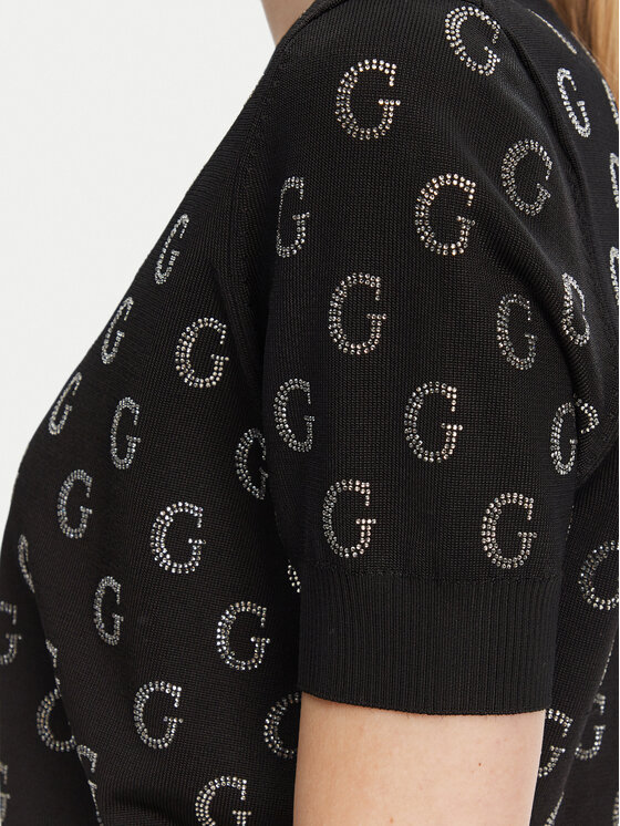 Guess Guess Džemper W5GR05 Z3D60 Crna Regular Fit