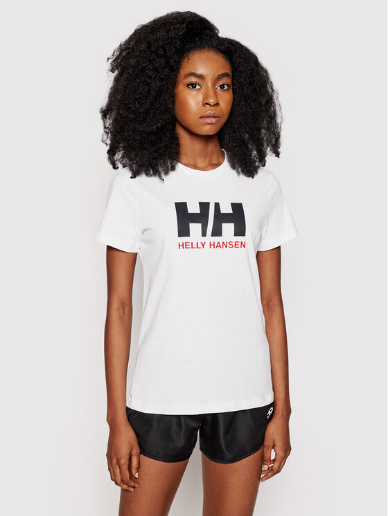 Helly Hansen Tricou Logo 34112 Alb Classic Fit