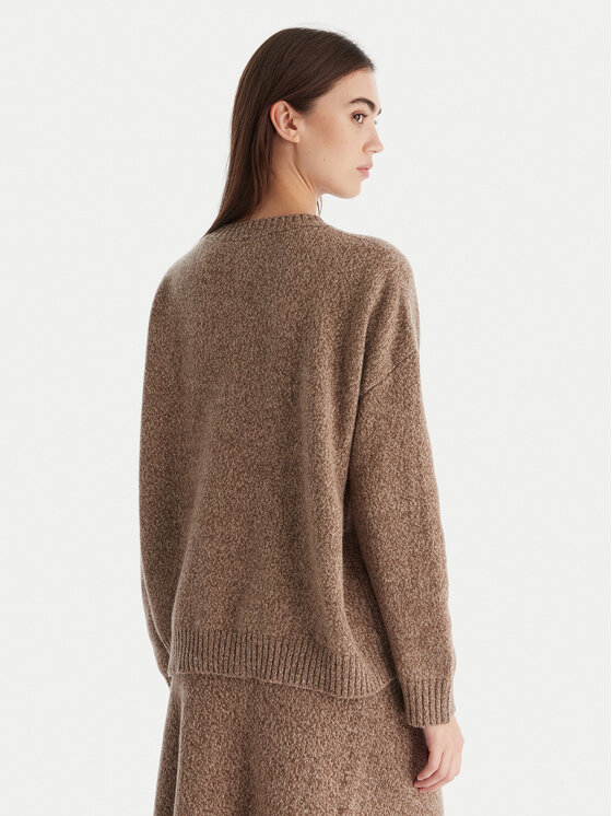 Weekend Max Mara Weekend Max Mara Sweter Sibari 2525366152 Brązowy Relaxed Fit