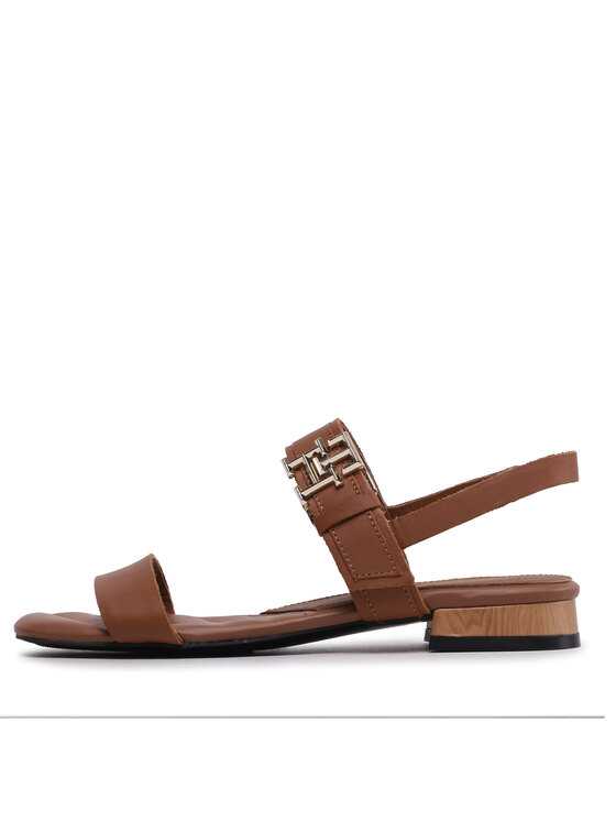Tommy Hilfiger Tommy Hilfiger Sandale Hardware Flat Sandal FW0FW07094 Smeđa