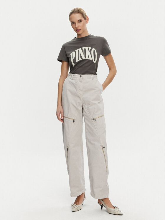 PINKO PINKO Tričko 101752 A2CT I63 Sivá Regular Fit