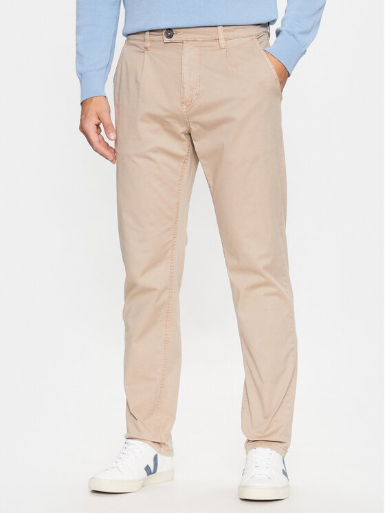 Blend Blend Kalhoty z materiálu 20715744 Béžová Regular Fit