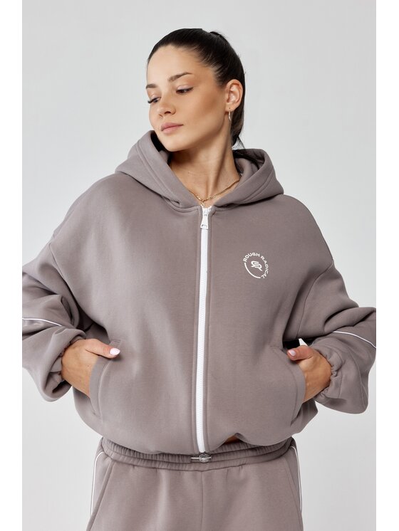 ROUGH RADICAL ROUGH RADICAL Bluza TRIP HOODIE ZIP Beżowy Oversize