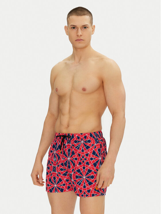 Save The Duck Save The Duck Pantaloni scurți pentru înot DW1222M SIPO20 Roșu Regular Fit