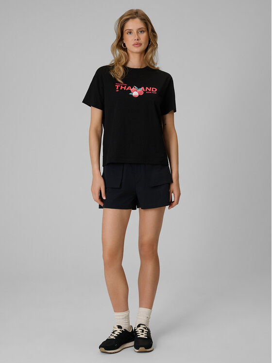4F 4F T-Shirt T-SHIRT GALLERY Czarny Loose Fit