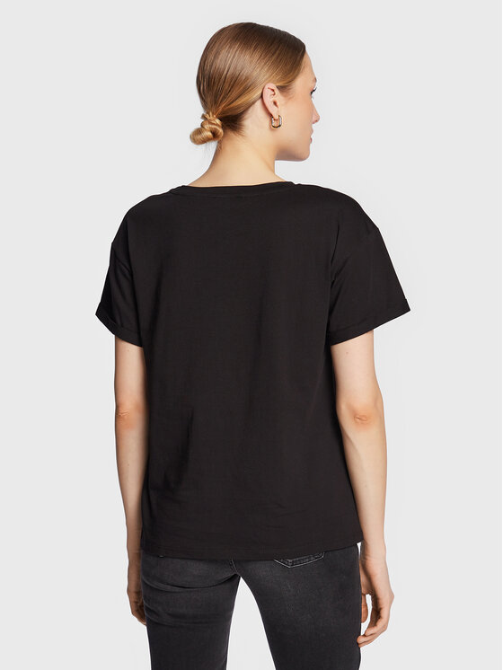 Liu Jo Liu Jo T-Shirt WA3332 J6410 Schwarz Relaxed Fit