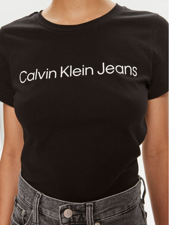 Calvin Klein Jeans Calvin Klein Jeans Souprava triček J20J220161 Černá Slim Fit