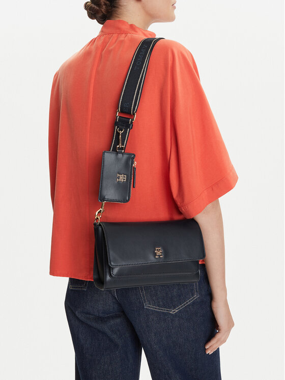 Tommy Hilfiger Tommy Hilfiger Torbica Th Joy Crossover AW0AW16813 Tamnoplava